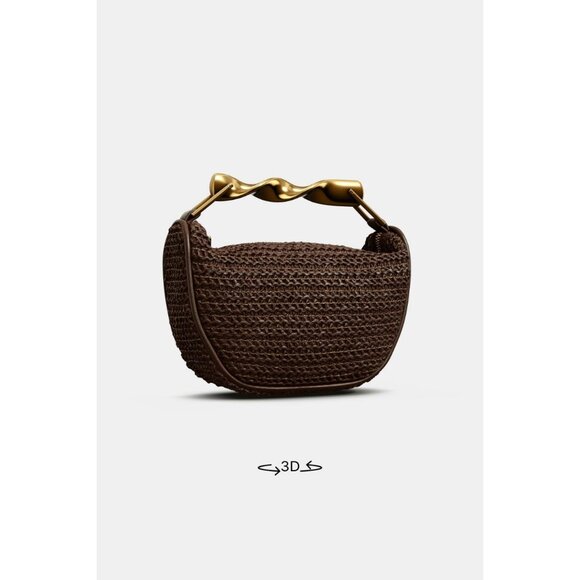 ZARA MINI BAG WITH METAL HANDLE - Picture 8 of 8